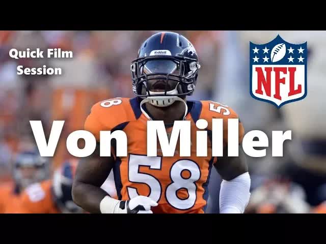 Video thumbnail for law nation sports: denver broncos von miller film session
