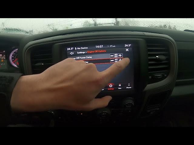 Video thumbnail for How to Find and Manage Engine Off Settings in Dodge RAM 1500 II ( 2019 - now )