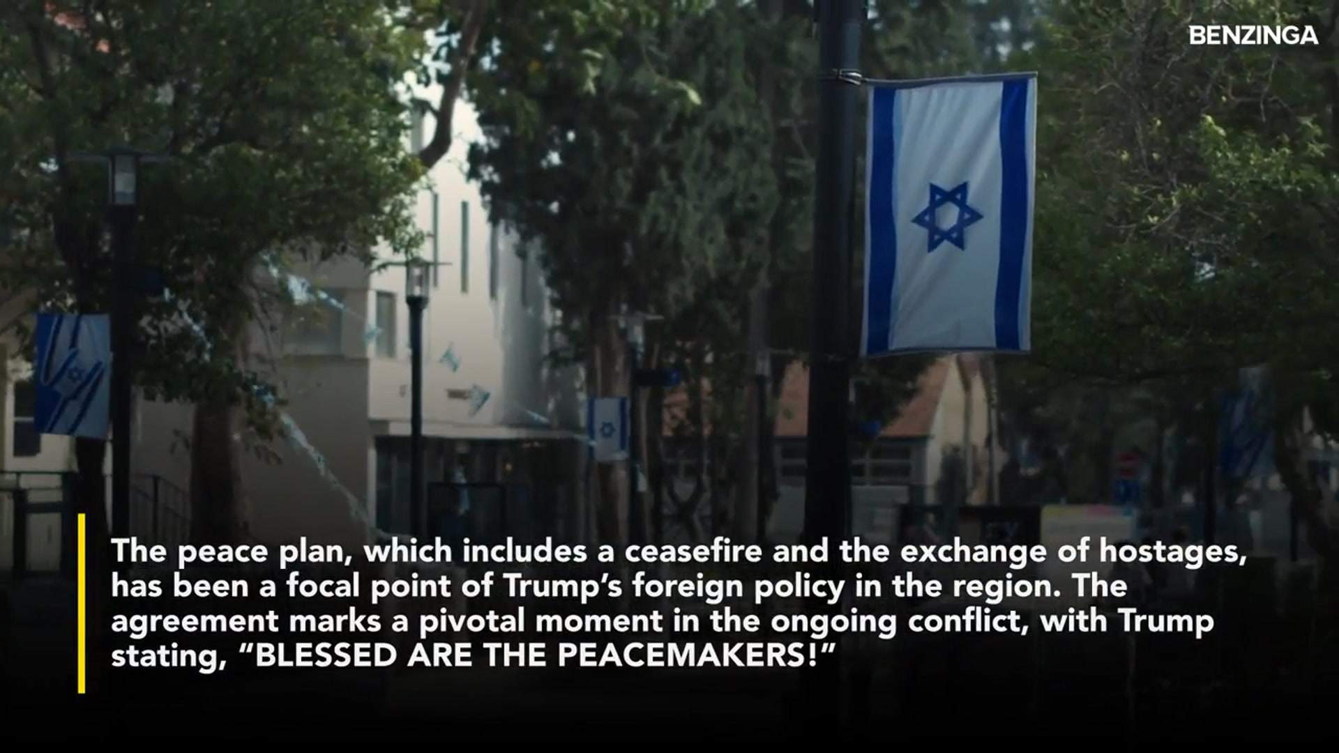 'Video thumbnail for Trump 'Proud' After Israel And Hamas Sign Off On Peace Plan- 'Blessed Are The Peacemakers''