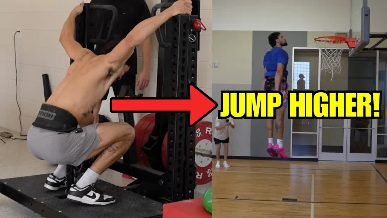 Video thumbnail for Isaiah Rivera: leg day workout to jump higher! (can you finish this?)