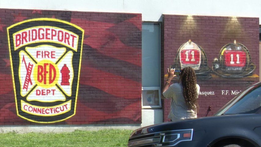 Video thumbnail for New mural in Bridgeport honors firefighters killed in the line of duty