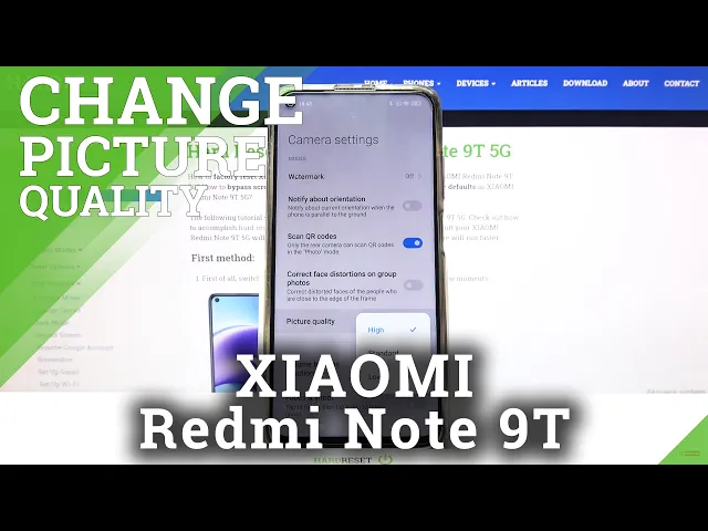 Video thumbnail for How to Pick Image Quality in Xiaomi Redmi Note 9T - Set Up Better Pictures Quilty