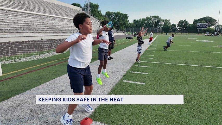 Video thumbnail for 'Super important.' Bridgeport football program takes extra precautions to keep players safe during hot weather