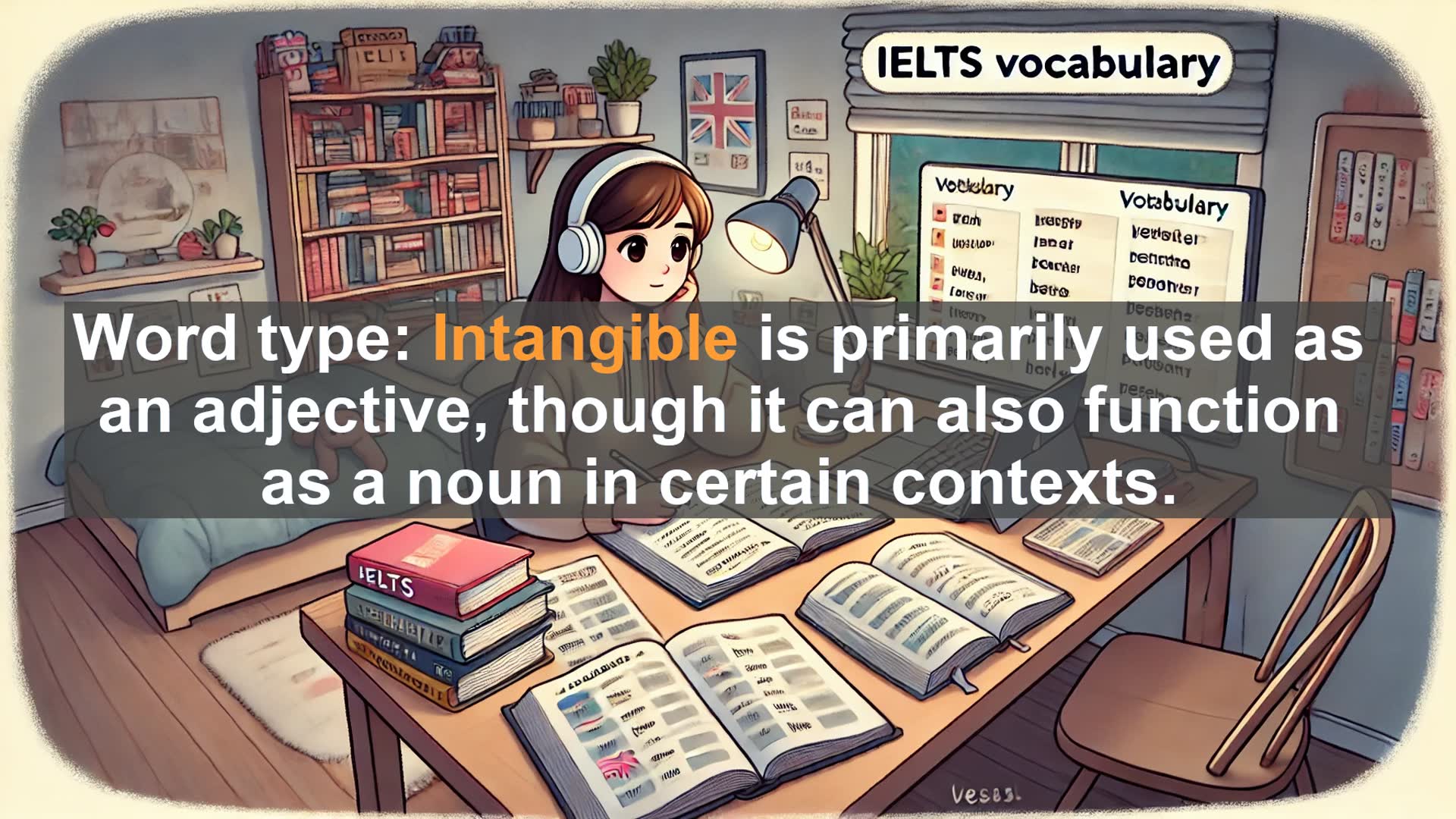 'Video thumbnail for 5000 Must Know IELTS 8.0 Vocabulary - Mastering 'Intangible': Boost Your IELTS Vocabulary'