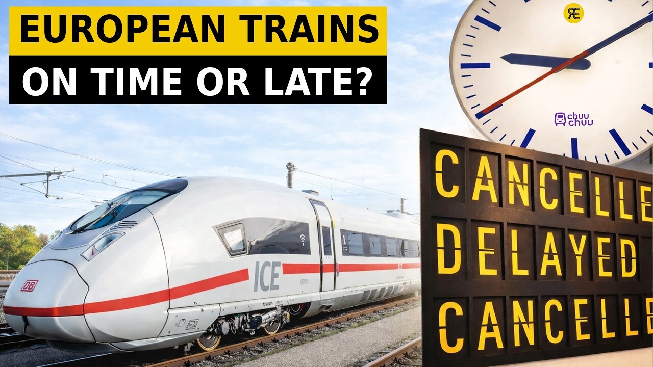 Video thumbnail for How Punctual Are Trains Across Europe’s Major Rail Networks?