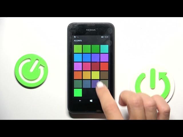 Video thumbnail for How to Change Device Theme in NOKIA Lumia 630 – Personalize Menu Colour