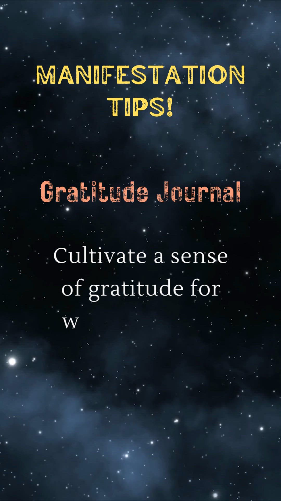 'Video thumbnail for Manifestation Tips!'