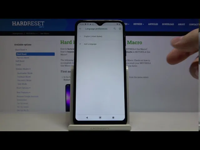 Video thumbnail for How to Change Language in Motorola One Macro - Manage Default Language