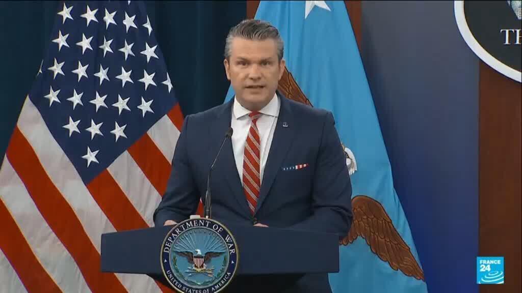Video thumbnail for REPLAY: Pentagon chief Hegseth says ceasefire with Iran not over
