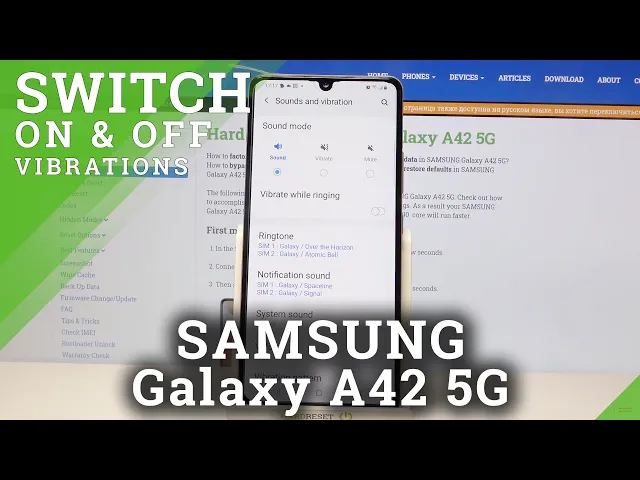 Video thumbnail for How to Change Vibration Settings in Samsung Galaxy A42 - Set Up Vibration