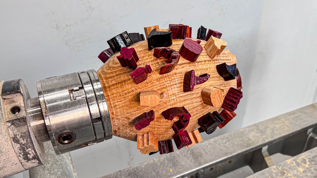 Video thumbnail for Woodturning – The Spooktacular Lamp!