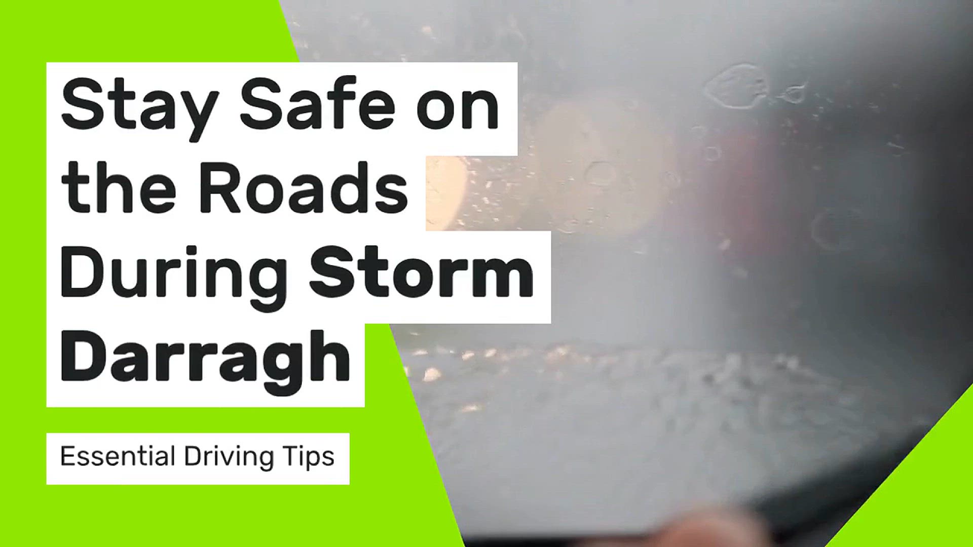Video thumbnail for Stay Safe on the Roads During Storm Darragh | Essential Tips for High Winds and Floods