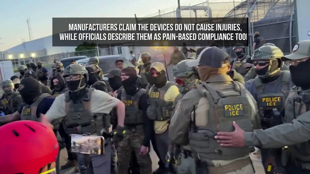 Video thumbnail for ICE Plans to Equip Agents With Electric Shock Gloves.