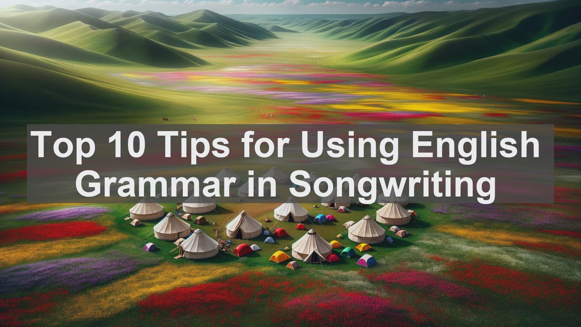 'Video thumbnail for Top 10 Tips for Using English Grammar in Songwriting'