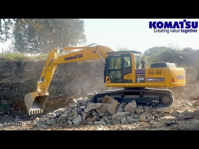 Video thumbnail for 6’15” Komatsu PC225 - Hard Rock OB (without blasting) -13Bkts for 16m3 tipper OpE ( η ) 83% ff-89%