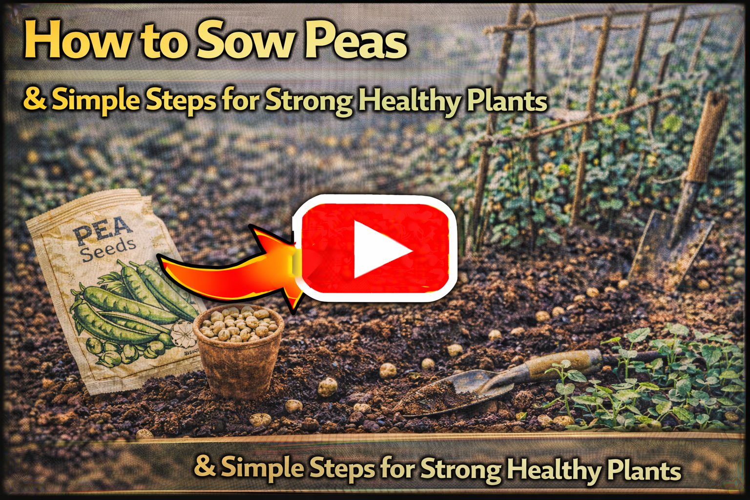 Video thumbnail for How to Sow Peas | Simple Steps for Strong Healthy Plants