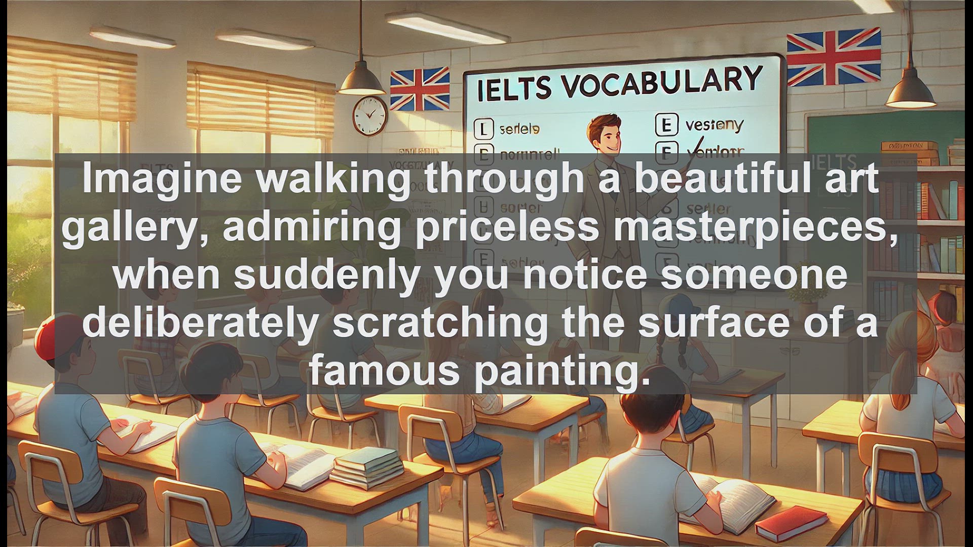 'Video thumbnail for 5000 Must Know IELTS 8.0 Vocabulary - Understanding 'Deface': A Key Word for IELTS Success'