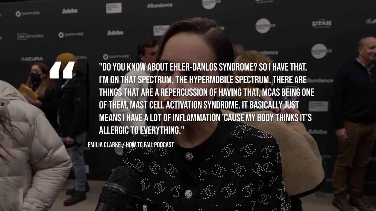 Video thumbnail for IN CASE YOU MISSED IT: Emilia Clarke reveals health conditions she lives with as result of brain injuries.