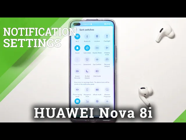 Video thumbnail for How to Adjust Notification Panel Shortcuts in Huawei Nova 8i?