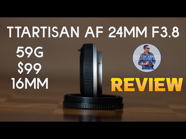 Video thumbnail for TTArtisan AF 24mm F3.8 VCM Review  | Full Frame $99 Pancake Treat
