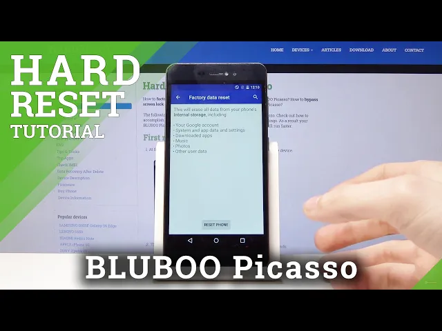 Video thumbnail for Factory Reset BLUBOO Picasso – Delete All Content & Settings