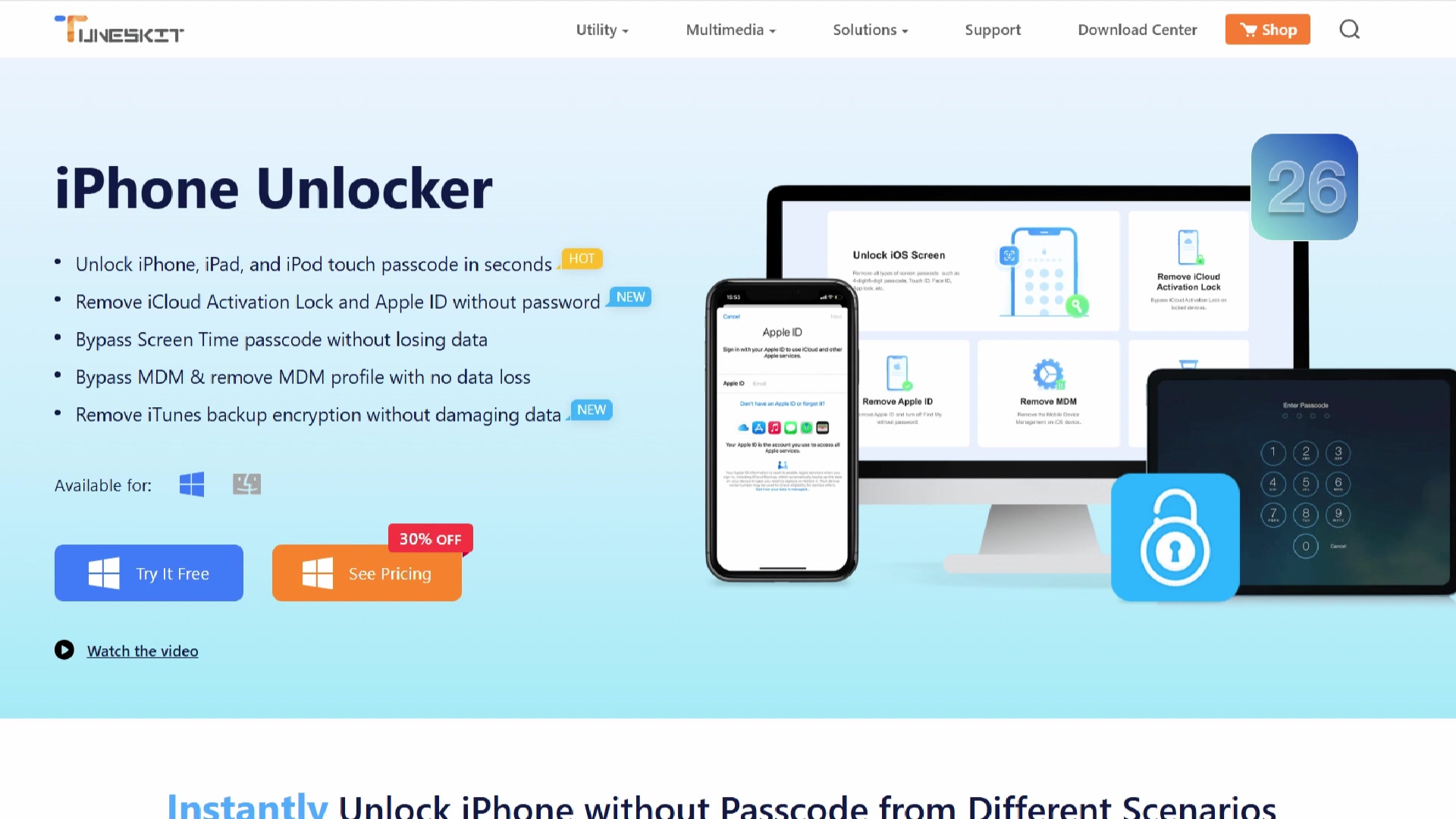 Video thumbnail for How to Remove Activation Lock without Previous Owner [2026 Guide]
