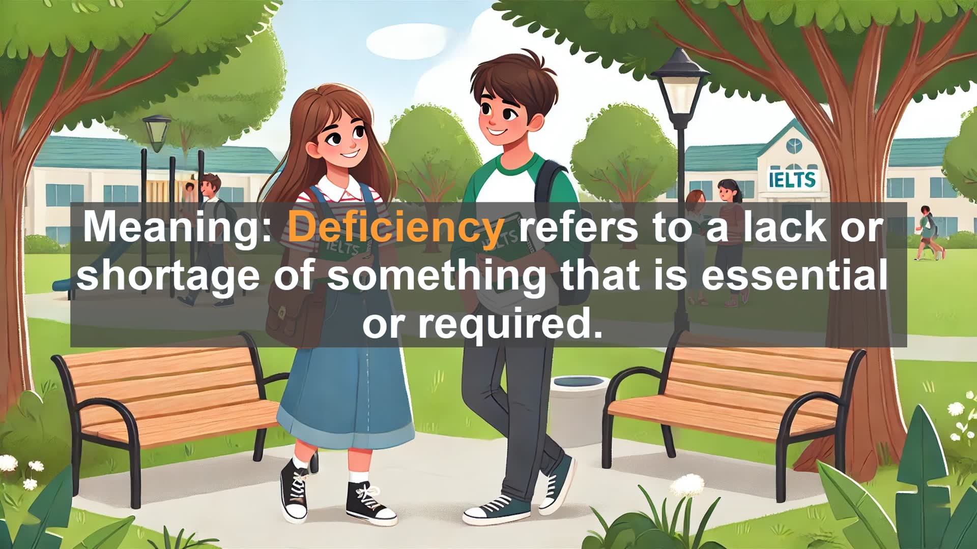 'Video thumbnail for 5000 Must Know IELTS 8.0 Vocabulary - Understanding 'Deficiency': A Key Word for IELTS Success'