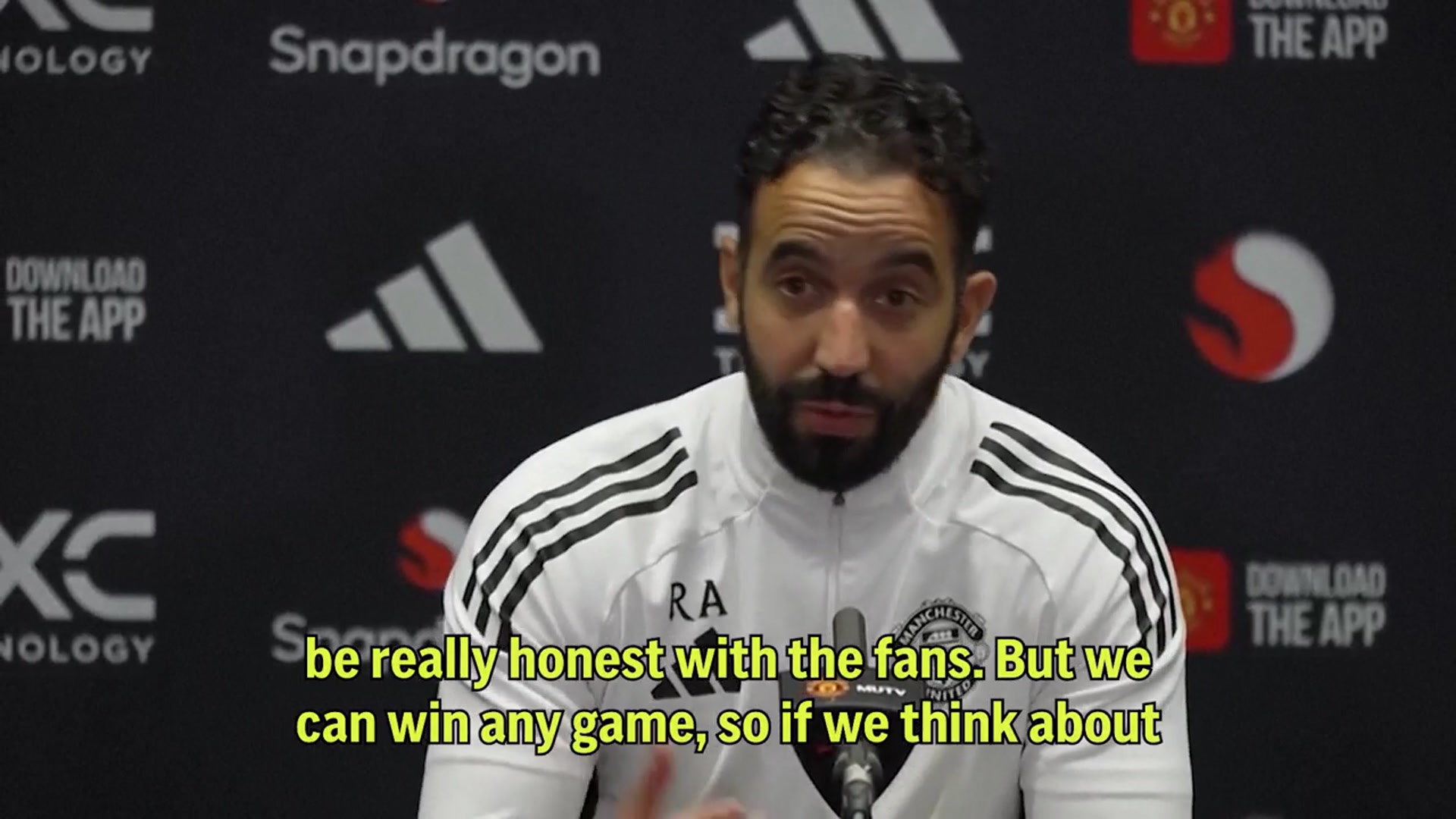 'Video thumbnail for ‘We can win any game’ - Amorim confident ahead of Liverpool clash'
