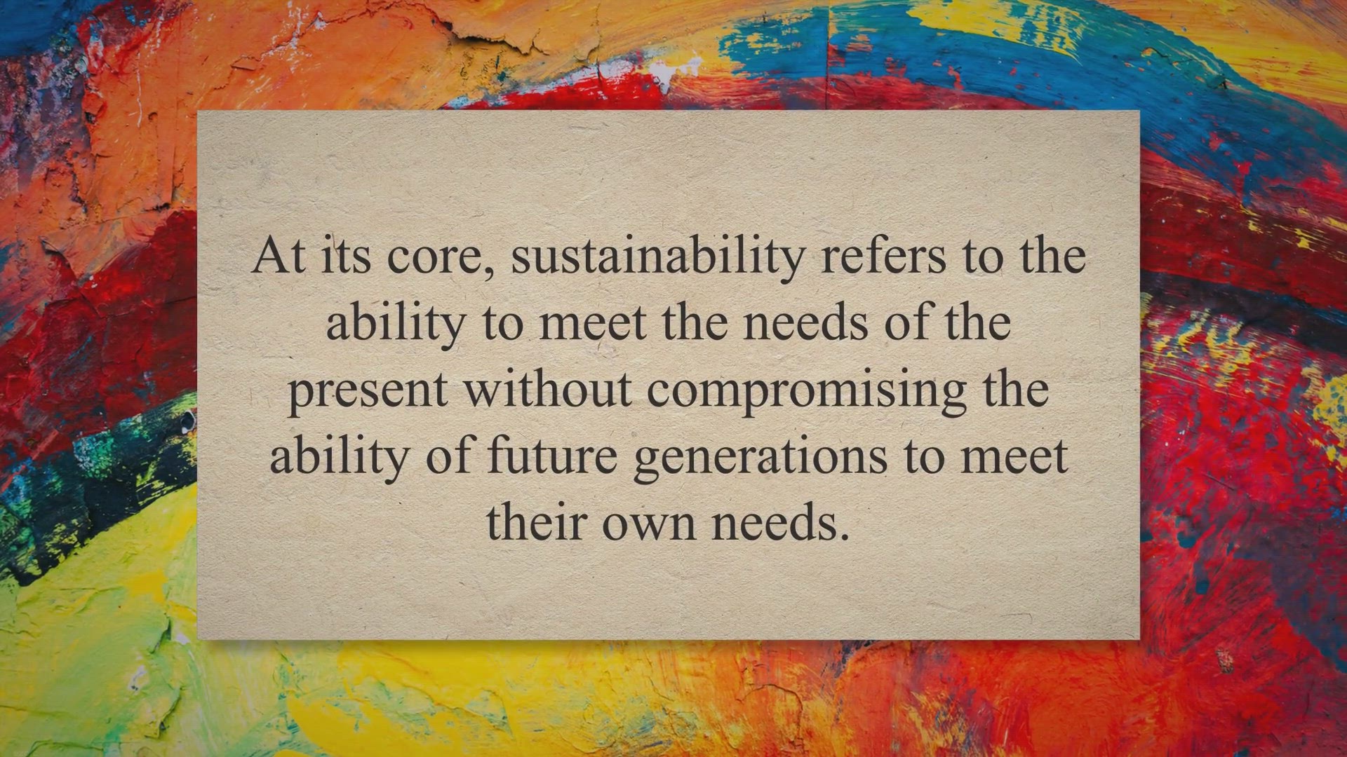 'Video thumbnail for Sustainability 101: Defining, Understanding, and Embracing a Greener Future'