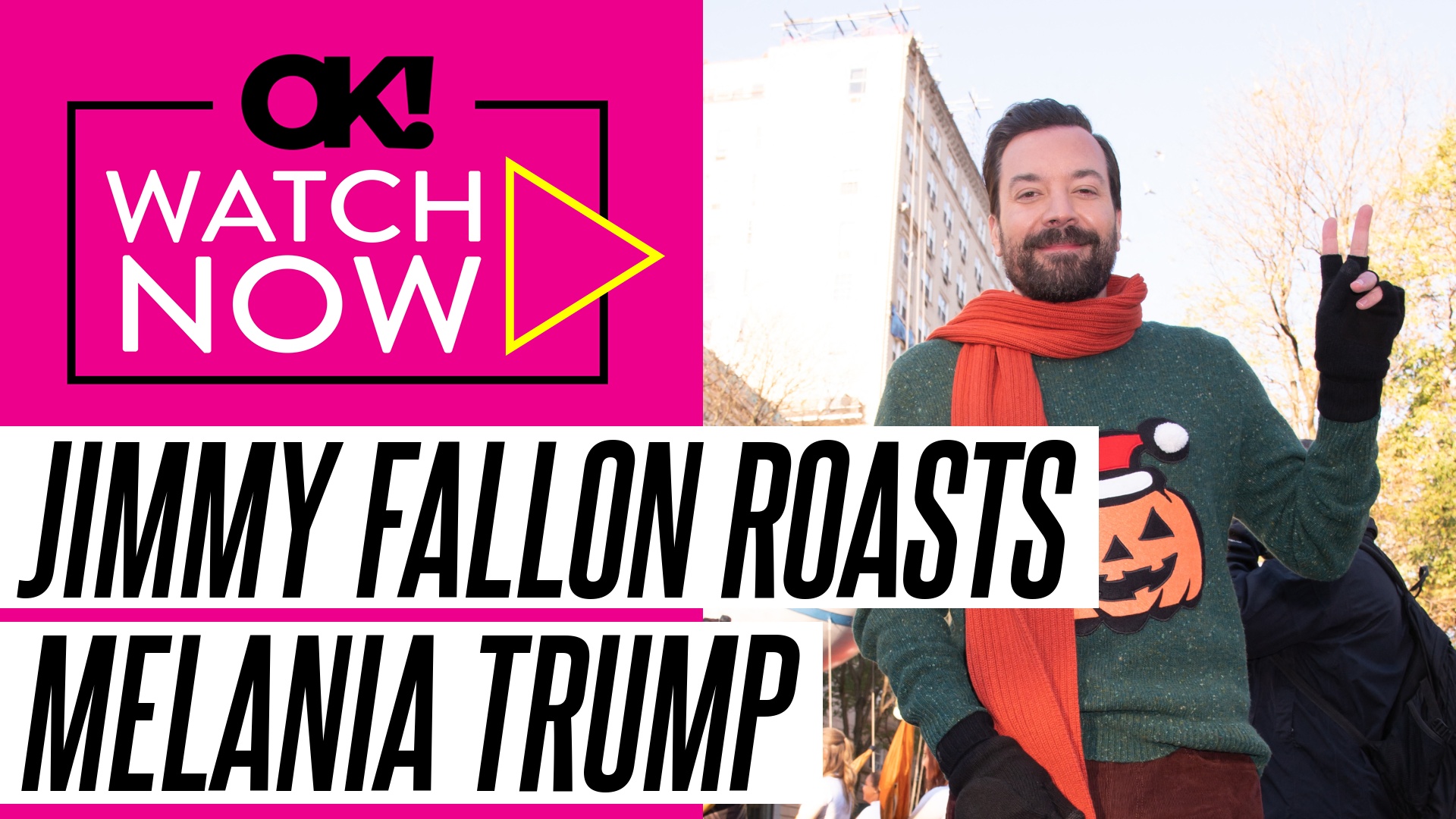 Video thumbnail for Jimmy Fallon Trolls Melania Trump's Christmas Decorations as He Shocks Crowd With Jeffrey Epstein Jab: Watch