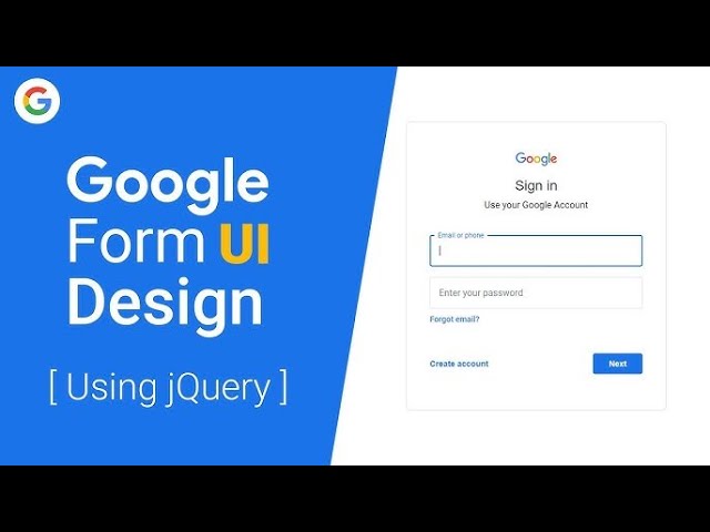'Video thumbnail for Create a Google-Inspired Login Form with HTML, CSS, and JavaScript'