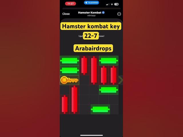 Video thumbnail for Hamster kombat daily key 22-july #music #beats #hamster kombat#hamsterkombatdailycombo ter