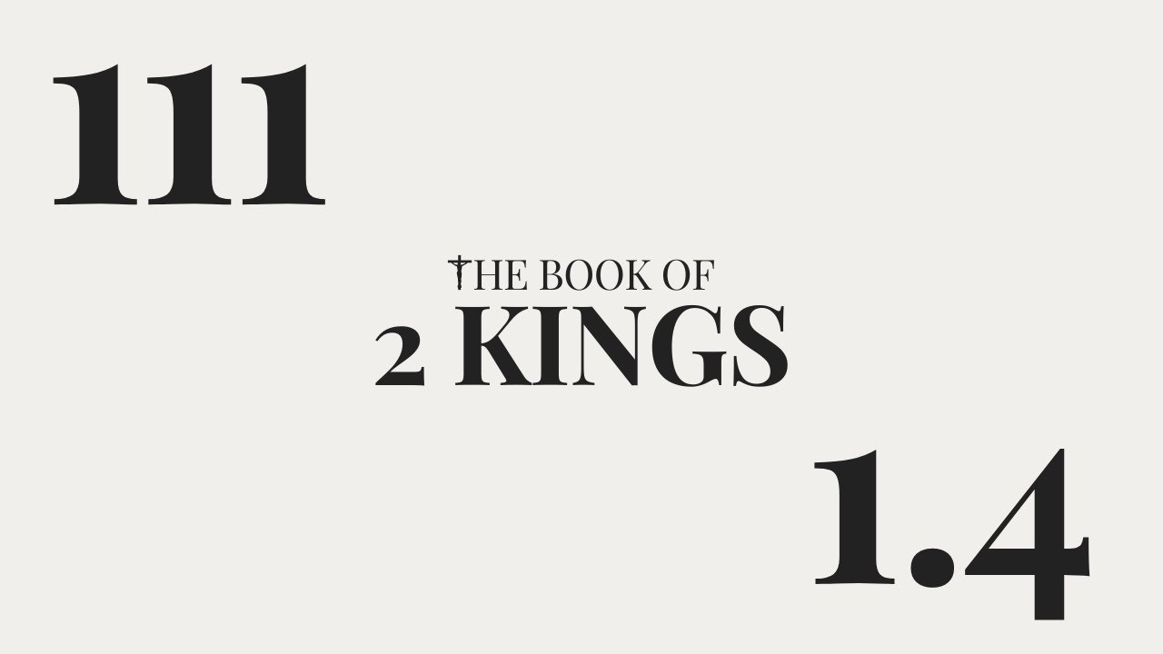 Video thumbnail for DAY 111 | The Book of 2 Kings: Chapter 1-4