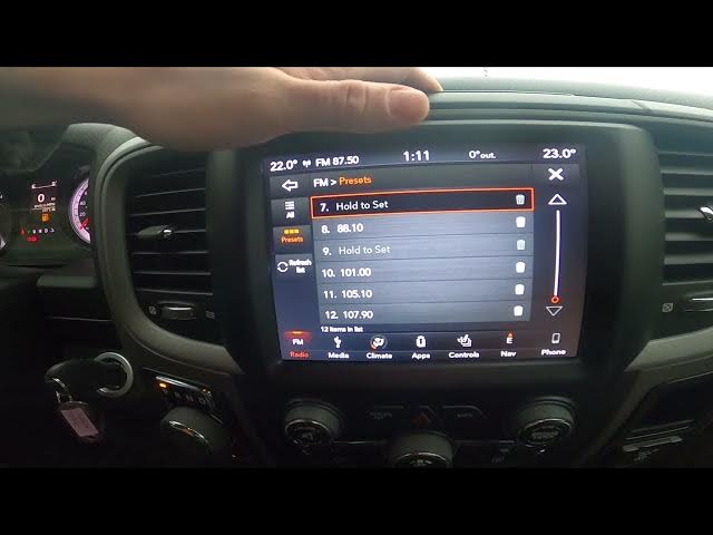 Video thumbnail for How to Manage Radio Presets in Dodge RAM 1500 II ( 2019 - now )