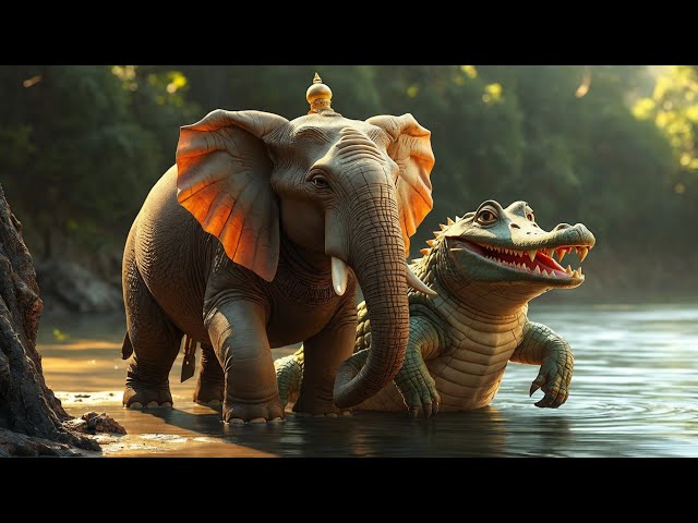 Video thumbnail for Story of elephant and a crocodile And 🐘 हाथी और मगरमच्छ की कहानी 🐊