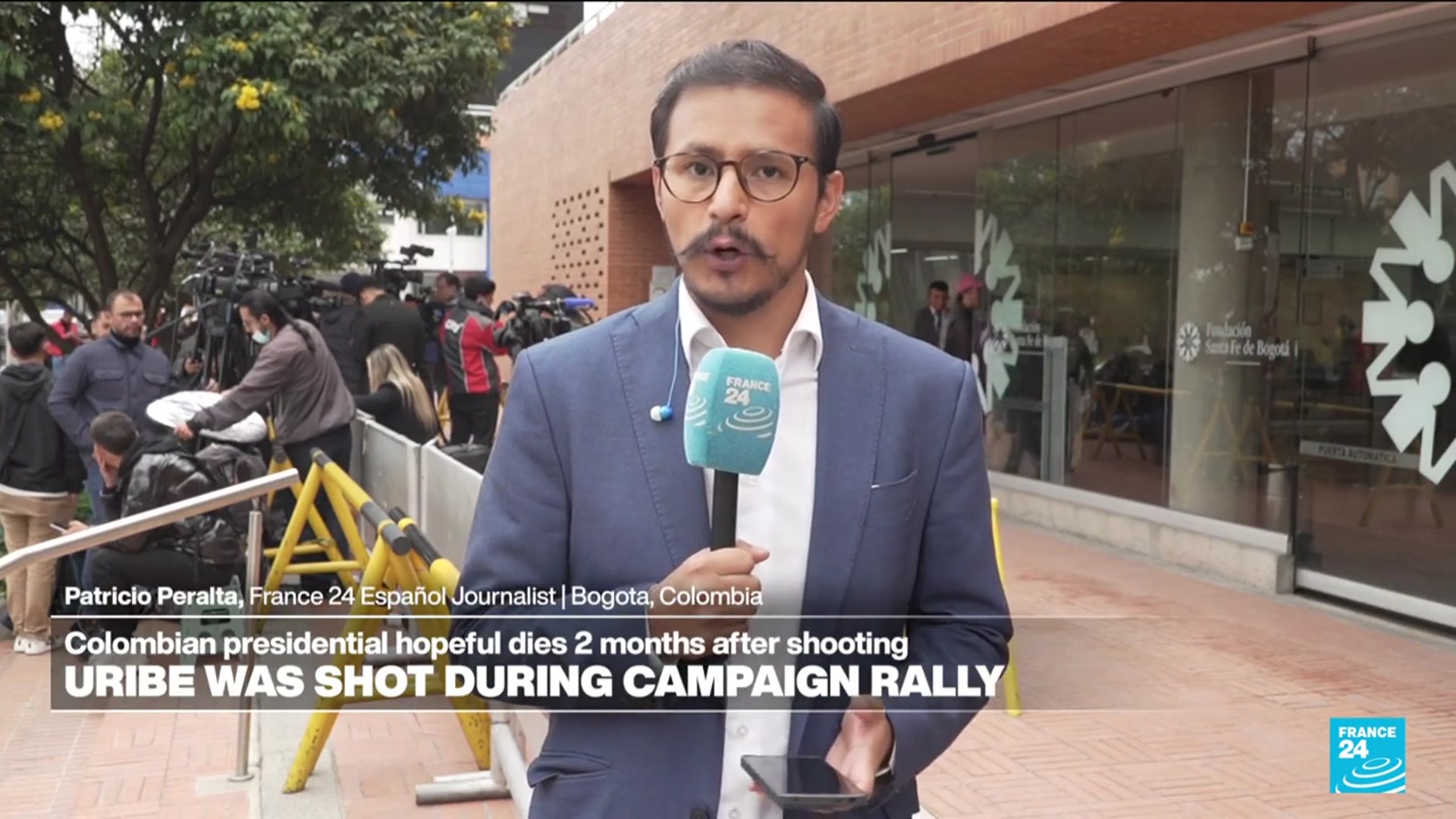 'Video thumbnail for Colombian presidential hopeful Miguel Uribe dies 2 months after being shot during a rally'