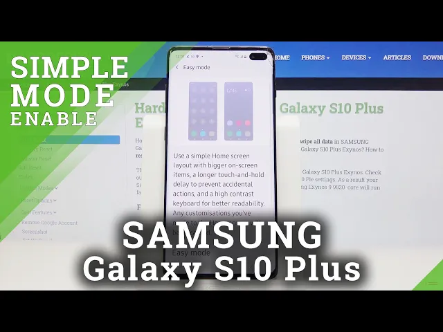 Video thumbnail for How to Switch On Easy Mode on Samsung Galaxy S10 Plus - Simple Mode Activation