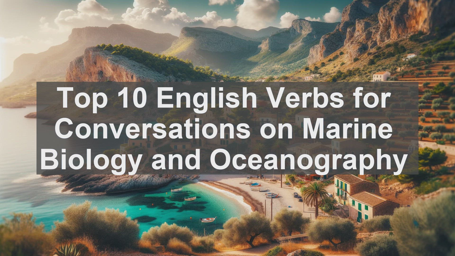 'Video thumbnail for Top 10 English Verbs for Conversations on Marine Biology and Oceanography'