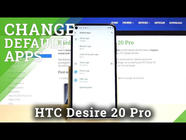 Video thumbnail for How to Set Up App as Default in HTC Desire 20 Pro – Default Apps List