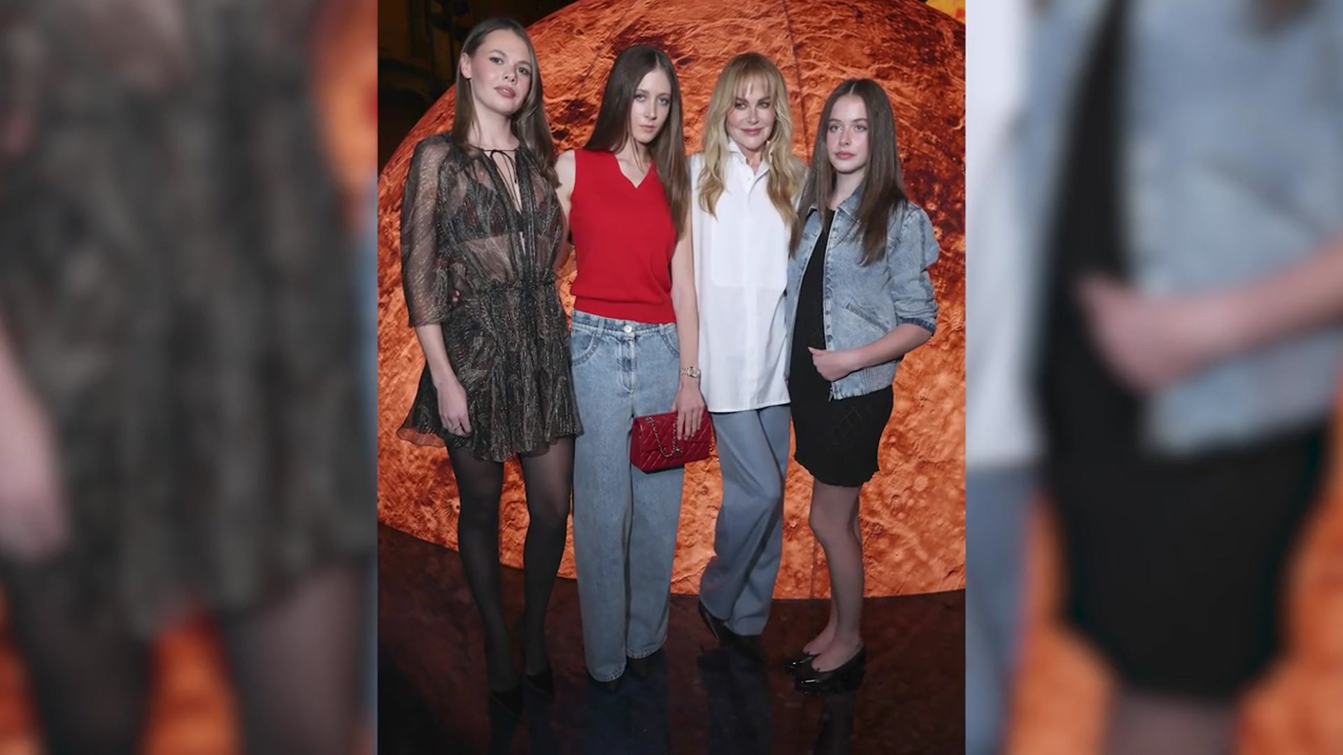 'Video thumbnail for Nicole Kidman debuts breakup bangs and coordinates with daughters at Chanel fashion show'