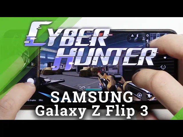 Video thumbnail for Samsung Galaxy Z Flip 3 Cyber Hunter Gameplay - Check Settings & Gaming Possibilities