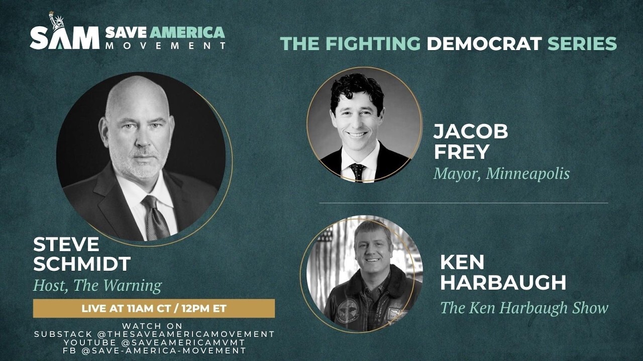 Video thumbnail for Save America Movement "Fighting Democrat Series:" A conversation with Minneapolis Mayor Jacob Frey