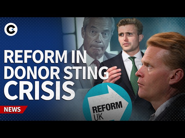 Video thumbnail for Nigel Farage's Reform UK thrown into crisis by donations sting