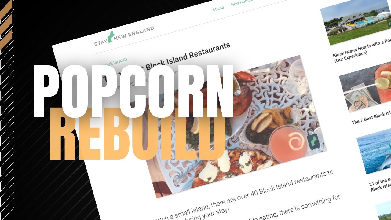 Video thumbnail for Popcorn Theme Re-Envisioned: Building the Stay New England Single Posts Page #popcorntheme