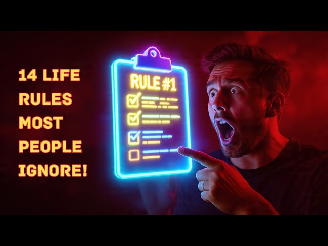 Video thumbnail for 14 Life Rules Most People Ignore (Don’t Make This Mistake) #inspiration
