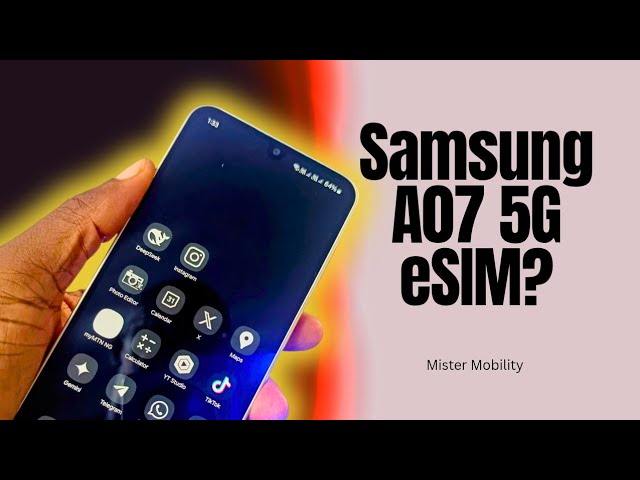 Video thumbnail for Does Samsung Galaxy A07 5G Support eSIM?