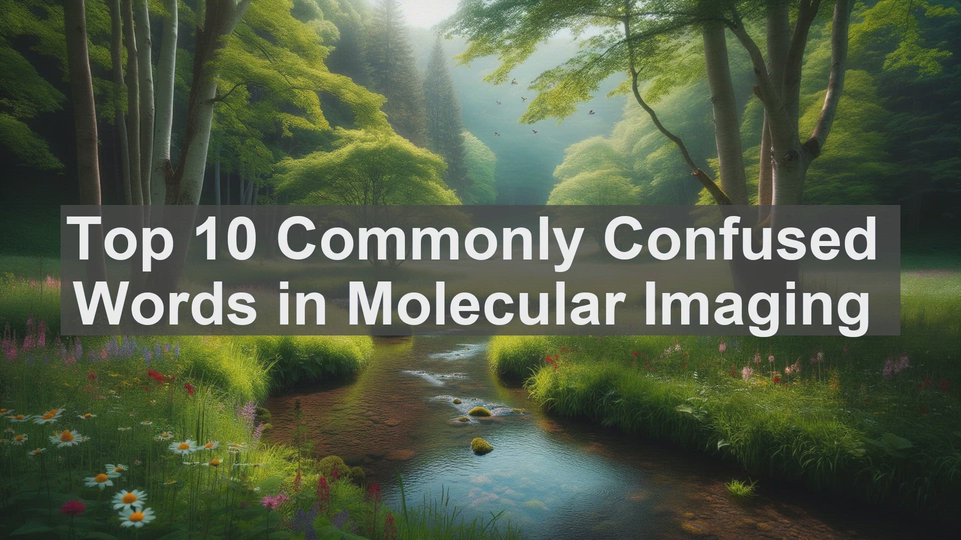 'Video thumbnail for Top 10 Commonly Confused Words in Molecular Imaging'