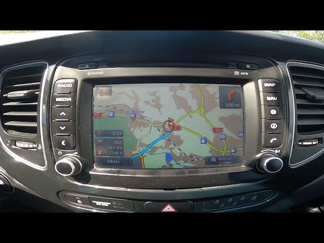 Video thumbnail for How to Set Destination in Map in Kia Carens IV ( 2013 – 2018 ) - Start Route in Navigation