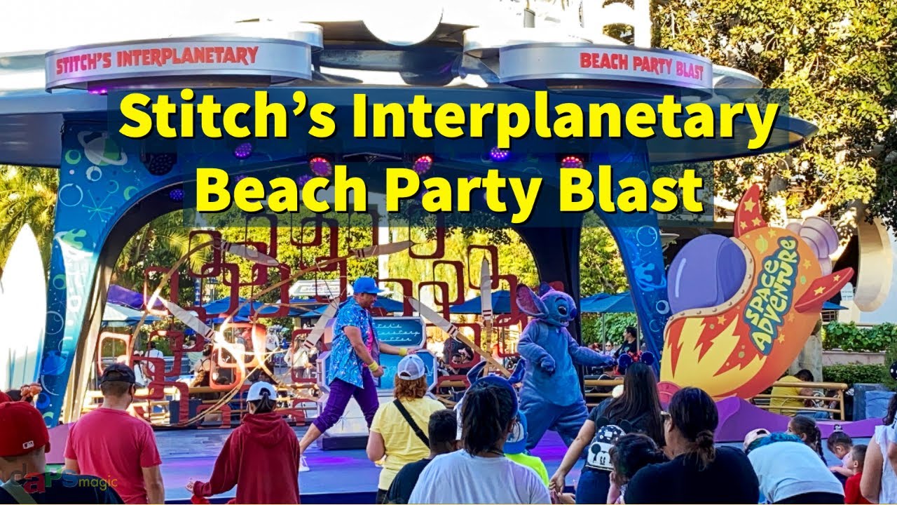 'Video thumbnail for Stitch's Interplanetary Beach Party Blast - Tomorrowland - Disneyland - June 2022'