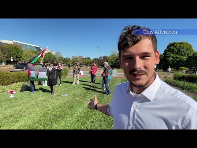 Video thumbnail for The CI: Local Congress Candidate Jackson Franklin Joins Protest for Palestine at Ball State